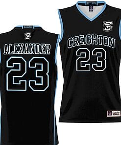 Trey Alexander Jersey #23 Creighton Bluejays College NIL Basketball Lightweight Black