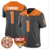Trevon Flowers Jersey #1 Tennessee Volunteers Football Cheez It Citrus Bowl Patch Gray