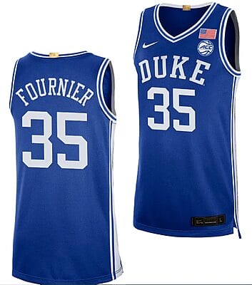 Toby Fournier Jersey #35 Duke Blue Devils College Basketball Royal