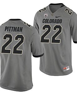 Toren Pittman Jersey #22 Colorado Buffaloes College Football Game Gray