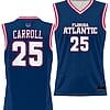 Tre Carroll Jersey #25 FAU Owls Full Sublimated Alternate Basketball Navy
