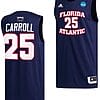 Tre Carroll Jersey #25 FAU Owls NCAA March Madness Alternate Basketball Navy