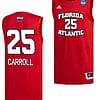 Tre Carroll Jersey #25 FAU Owls NCAA March Madness Alternate Basketball Red