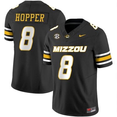 TyRon Hopper Jersey #8 Missouri Tigers Vapor Limited College Football Stitched Black