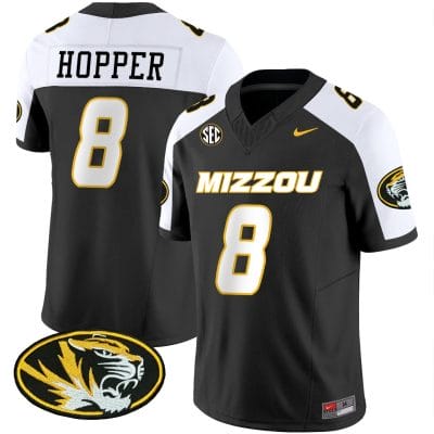 TyRon Hopper Jersey #8 Missouri Tigers Vapor Limited College Football Stitched Black Alternate