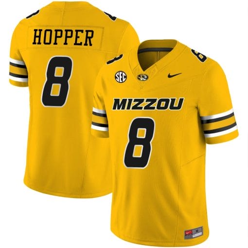 TyRon Hopper Jersey #8 Missouri Tigers Vapor Limited College Football Stitched Gold