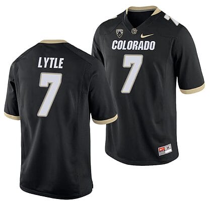 Tyler Lytle Jersey #7 Colorado Buffaloes College Football Game Black