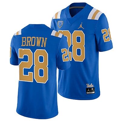 UCLA Bruins Brittain Brown Jersey #28 Blue College Football Uniform