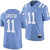 UCLA Bruins Chase Griffin Jersey #11 Alternate Game Light Blue Football Uniform