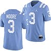 UCLA Bruins Dante Moore Jersey #3 Alternate Game Light Blue Football Uniform