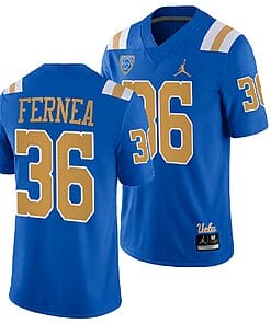UCLA Bruins Ethan Fernea Jersey #36 Blue College Football Uniform