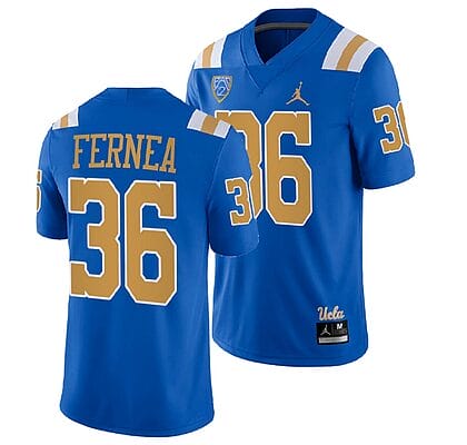 UCLA Bruins Ethan Fernea Jersey #36 Blue College Football Uniform