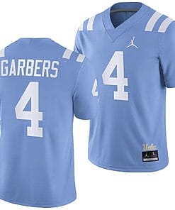 UCLA Bruins Ethan Garbers Jersey #4 Alternate Game Light Blue Football Uniform