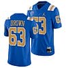 UCLA Bruins Jim Brown Jersey #63 Blue College Football Uniform