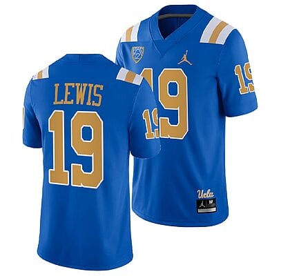 UCLA Bruins Marcedes Lewis Jersey #19 Blue College Football Uniform