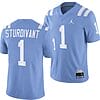 UCLA Bruins Michael Sturdivant Jersey #1 Alternate Game Light Blue Football Uniform