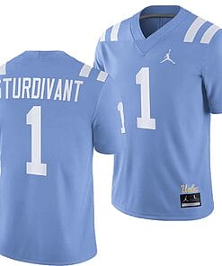 UCLA Bruins Michael Sturdivant Jersey #1 Alternate Game Light Blue Football Uniform