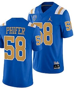 UCLA Bruins Roman Phifer Jersey #58 Blue College Football Uniform