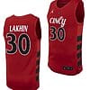Viktor Lakhin Jersey #30 Cincinnati Bearcats College Basketball Replica 2023-24 Red