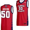 Vladislav Goldin Jersey #50 FAU Owls College Basketball Replica Red