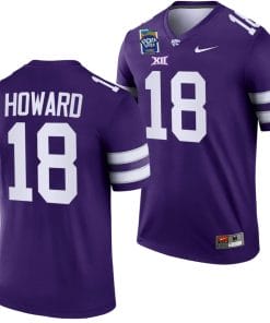 Will Howard Jersey #18 Kansas State Wildcats 2023 Pop-Tarts Bowl Football Purple