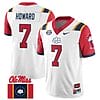 Walker Howard Jersey #7 Ole Miss Rebels Football Ole Miss Flag All Stitched White 2