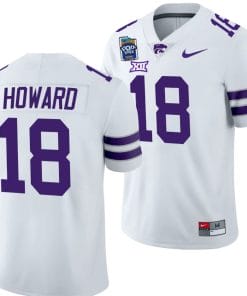 Will Howard Jersey #18 Kansas State Wildcats 2023 Pop-Tarts Bowl Football White