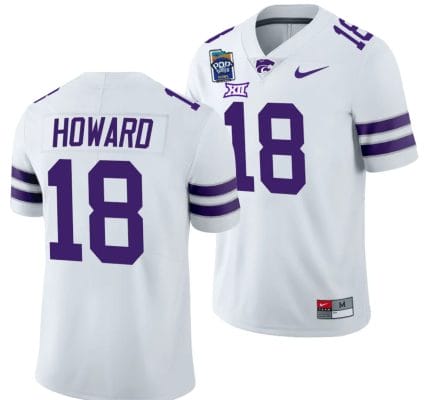 Will Howard Jersey #18 Kansas State Wildcats 2023 Pop-Tarts Bowl Football White