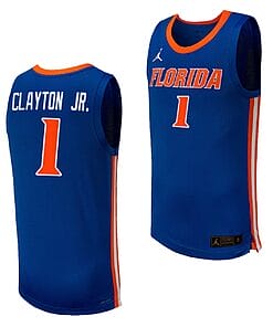 Walter Clayton Jr Jersey #1 Florida Gators College Basketball 2023-24 Replica Royal