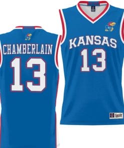 Wilt Chamberlain Jersey #13 Kansas Jayhawks NIL College Basketball Lightweight Royal