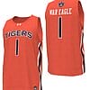 War Eagle Jersey #1 Auburn Tigers College Basketball Replica Orange