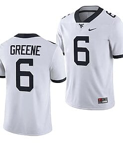 West Virginia Mountaineers Garrett Greene Jersey #6 College Football 2023 Game White