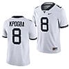 West Virginia Mountaineers Lee Kpogba Jersey #8 College Football 2023 Game White