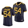 West Virginia Mountaineers Zach Frazier Jersey #54 College Football Navy Game Uniform