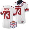 XZauvea Gadlin Jersey #73 Liberty Flames Fiesta Bowl Patch 2024 Football White