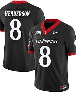 Xzavier Henderson Jersey #8 Cincinnati Bearcats Vapor Limited College Football All Stitched Black
