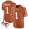 Xavier Worthy Jersey #1 Texas Longhorn Vapor Limited College Football Texas Orange