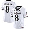 Xzavier Henderson Jersey #8 Cincinnati Bearcats Vapor Limited College Football All Stitched White
