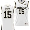 Zach Edey Jersey #15 Purdue Boilermakers NIL College Basketball Lightweight White
