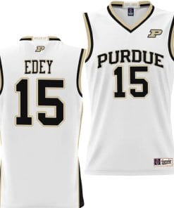 Zach Edey Jersey #15 Purdue Boilermakers NIL College Basketball Lightweight White