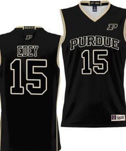 Zach Edey Jersey #15 Purdue Boilermakers NIL College Basketball Lightweight Black