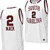 BJ Mack Jersey #2 South Carolina Gamecocks Basketball Throwback Replica White