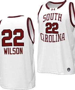 Aja Wilson Jersey #22 South Carolina Gamecocks Basketball Throwback Replica White
