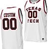 Custom Texas Tech Red Raiders Jersey Name and Number Throwback Basketball Replica White