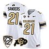 Colorado Buffaloes Shilo Sanders Jersey #21 Vapor College Football All Stitched White