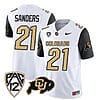 Colorado Buffaloes Shilo Sanders Jersey #21 Vapor Limited College Football All Stitched Black Sleeves
