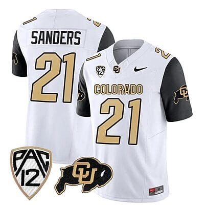 Colorado Buffaloes Shilo Sanders Jersey #21 Vapor Limited College Football All Stitched Black Sleeves
