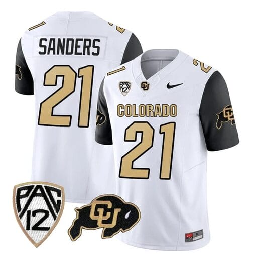 Colorado Buffaloes Shilo Sanders Jersey #21 Vapor Limited College Football All Stitched Black Sleeves