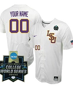 Custom Lsu Tigers Jersey Name and Number World Series 2023 College Baseball Stitched White