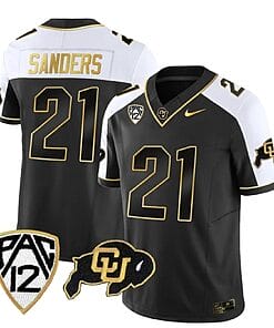 Colorado Buffaloes Shilo Sanders Jersey #21 Vapor Gold Limited All Stitched Alternate